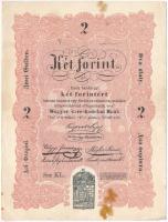 1848. 2Ft Kossuth bankó T:II- fo.,szamárfül Adamo G106