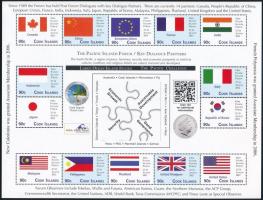 Pacific Islands Conference, Flags, 14 valuable + 16 valuable minisheet Csendes-óceáni szigetek konfe...