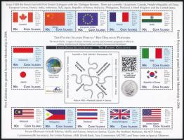 Csendes-óceáni szigetek konferenciája, Zászlók, 14 értékes + 16 értékes kisív Pacific Islands Confer...