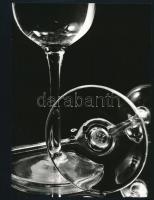 cca 1964 Jelzett kortárs fotóművészeti alkotások, 3 db vintage fotó, 9x23,5 cm és 23x16,5 cm