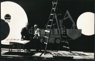 cca 1978 Kortárs fotóművészeti alkotások, 4 db vintage fotó, 18x23 cm és 14x20,4 cm között