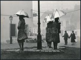 cca 1965 Budapesti városképek tétele, 13 db vintage fotó, 24x14,5 cm és 18x24 cm között