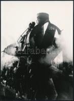 cca 1973 Tatár Tibor szegedi fotóművész 2 db vintage fotóművészeti alkotása, az egyik pecséttel jelz...