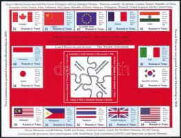 Pacific Islands Conference, Flags 2 mini sheets Csendes-óceáni szigetek konferenciája, Zászlók 2 kis...