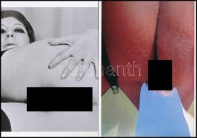 cca 1979 Szolidan erotikus fényképek hölgyekről, 13 db mai nagyítás korabeli vintage negatívokról, 1...