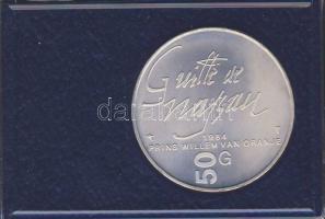 Hollandia 1984. 50G Ag "Willem van Oranje halálának 400. évfordulójára" T:BU Eredeti  dísz...