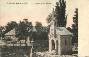 Komárom, Komárno; Erzsébet szigeti kápolna, Freisinger Mór kiadása / chapel (EK)