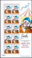 Europe: Circus - Clowns minisheet set Europa: Cirkusz - bohócok kisívsor