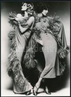 cca 1976 Párizsi divat, 3 db vintage fotó, 22x17 cm