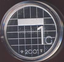 Hollandia 2001. 1G Ag T:PL Eredeti  díszdobozban, tanúsítvánnyal!