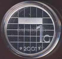 Hollandia 2001. 1G Ag T:PL Eredeti  díszdobozban, tanúsítvánnyal!