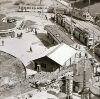 cca 1971 Budapest, Moszkva téri látképek, 2 db szabadon felhasználható vintage negatív, 6x6 cm