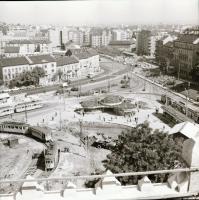 cca 1971 Budapest, Moszkva téri látképek, 2 db szabadon felhasználható vintage negatív, 6x6 cm