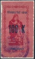 1922 Miskolc ínség bélyeg 100K thjf után nincs pont tévnyomat (7.500)
