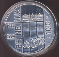Hollandia 1994. 10G Ag "Benelux-50év" T:PP Eredeti díszdobozban, tanúsítvánnyal!