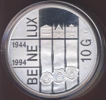 Hollandia 1994. 10G Ag "Benelux-50év" T:PP Eredeti díszdobozban!