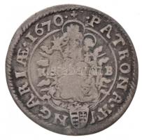 1670K-B 6kr Ag "I. Lipót" Körmöcbánya (2,87g) T:2- patina
Hungary 1670K-B 6 Kreuzer Ag &q...