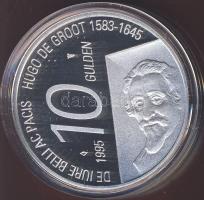 Hollandia 1995. 10G Ag "Hugo de Groot" T:PP Eredeti díszdobozban, tanúsítvánnyal!