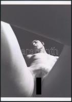 cca 1973 Női lábak varázslata, 4 db szolidan erotikus fénykép, vintage negatívokról készült mai nagy...