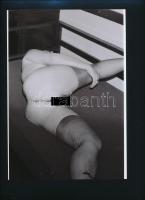 cca 1975 Egyik lány a másik után, 3 db szolidan erotikus fénykép, vintage negatívokról készült mai n...