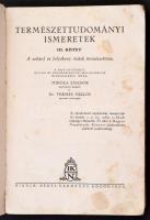 Vegyes könyvtétel, régi tankönyvek, 5 db: 

Természettudományi Isrmetek II.-III. Bp., é.n., Király...