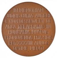 Ligeti Miklós (1871-1944) ~1928. "Dessewffy Aurél" kétoldalas Br plakett. "AURELIUS E...