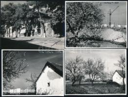 cca 1972 Kecskeméti városképek, 21 db vintage fénykép Vincze János (1922-1998) kecskeméti fotóművész...