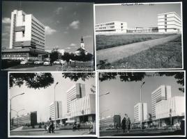 cca 1972 Kecskeméti városképek, 21 db vintage fénykép Vincze János (1922-1998) kecskeméti fotóművész...