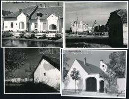 cca 1972 Kecskeméti városképek, 21 db vintage fénykép Vincze János (1922-1998) kecskeméti fotóművész...