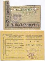 Budapest 1916. július "Babjegy" ívben (4x) + 1924. "Magyar Közszolgálati Alkalmazotta...