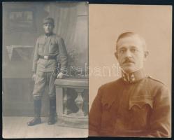 cca 1916 Katonai privát fotólapok, 13 db vintage fénykép, hat datált vagy feliratozott, 9x14 cm