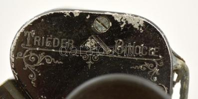 cca 1920 C. P. Goerz Berlin Trieder Binocle (3×) távcső, kopott / Antique German binocular C P Goerz...