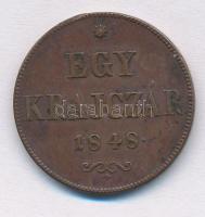 1848. 1kr Cu T:2  Adamo B1