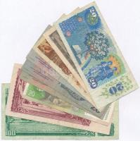 9db-os vegyes csehszlovák és szlovák bankjegy tétel, közte Szlovákia 1993. (1961) 100K szlovák bélye...