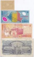 Románia 8db-os vegyes bankjegy tétel T:III,III-
Romania 8pcs of various banknotes C:F,VG