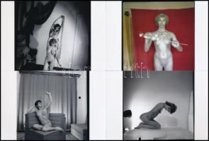 cca 1980 Esztétikai élmények, 33 db vintage negatívról készült mai nagyítás, 15x10 cm / 33 erotic ph...