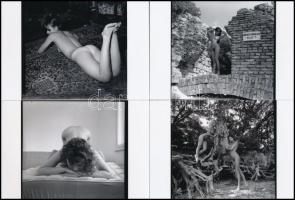 cca 1980 Esztétikai élmények, 33 db vintage negatívról készült mai nagyítás, 15x10 cm / 33 erotic ph...