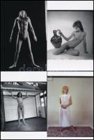 cca 1980 Esztétikai élmények, 33 db vintage negatívról készült mai nagyítás, 15x10 cm / 33 erotic ph...