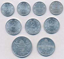 1941-1944. 1P Al (4xklf) + 1941-1943. 2P (3xklf) + 1943. 5P "Horthy Miklós születésének 75. évf...