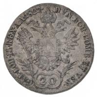 1827E 20kr Ag "I. Ferenc" (6,62g) T:1-,2
Hungary 1827E 20 Kreuzer Ag "Franz I" ...