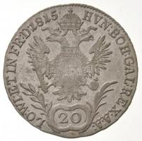 1815G 20kr Ag "I. Ferenc" (6,5g) T:2,2-
Hungary 1815G 20 Kreuzer Ag "Franz I" (...