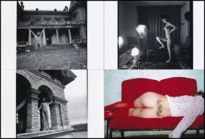 cca 1981 Szép leányok egy csokorban, szolidan erotikus fényképek, 55 db vintage negatívról készült m...