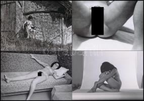 cca 1974 Ruha nélkül szebb az élet, szolidan erotikus fényképek, 66 db vintage negatívról készült ma...