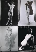 cca 1974 Ruha nélkül szebb az élet, szolidan erotikus fényképek, 66 db vintage negatívról készült ma...