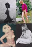 cca 1978 Szolidan erotikus fényképek maxi tétele, 77 db vintage negatívról készült mai nagyítás, 9x1...