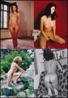 cca 1978 Szolidan erotikus fényképek maxi tétele, 77 db vintage negatívról készült mai nagyítás, 9x1...