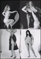 cca 1978 Szolidan erotikus fényképek maxi tétele, 77 db vintage negatívról készült mai nagyítás, 9x1...