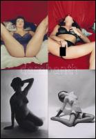 cca 1978 Szolidan erotikus fényképek maxi tétele, 77 db vintage negatívról készült mai nagyítás, 9x1...