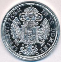 DN "Magyar tallérok utánveretben - Lotharingiai Ferenc tallérja 1753" Ag emlékérem tanúsít...