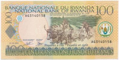 Ruanda 2003. 100Fr T:I Rwanda 2003. 100 Francs C:UNC